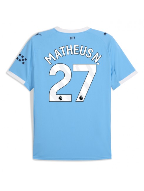 Manchester City Matheus Nunes #27 Heimtrikot 2025-26 Kurzarm Manchester City Matheus Nunes #27 Heimtrikot 2025-26 Kurzarm
